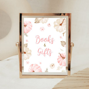 Pink Sweet Little Pumpkin Books and Gifts Sign