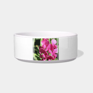 Pink Sweet Pea Pet Bowl