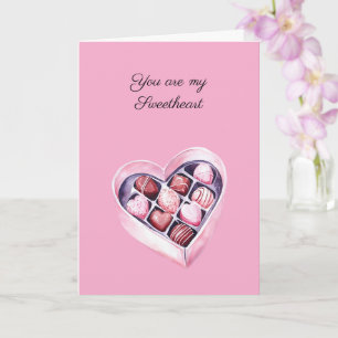 Pink Sweetheart Candy Card