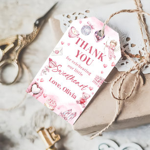 Pink Sweetheart Valentine Birthday Gift Tag
