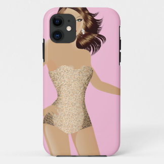 Pink Swimsuit Girl iPhone 5 Barely There™ Case-Mate iPhone Case