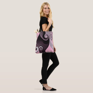 Pink Swirl 45 Tote Bag