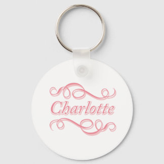 Pink Swirl Charlotte Key Ring