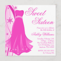 Pink Swirl Dress Winter Wonderland Sweet 16