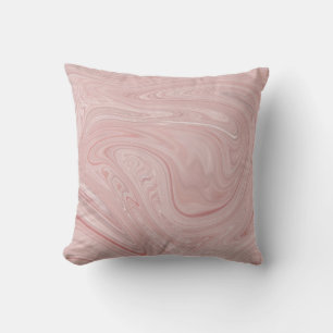 Pink Swirl Marble Reversible Pillow