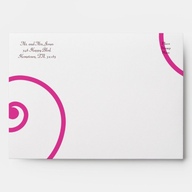 Pink Swirls Envelope (Front)