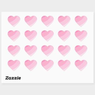 Pink Swirls heart Sticker