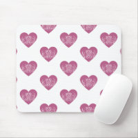 Pink Swirly Heart, Cute Romantic Gift