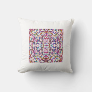 Pink Symmetrical Pattern Cushion
