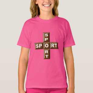 Pink T-shirt for girls CHOCOLAT SPORT