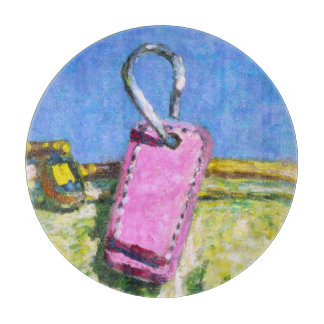 Pink Tag Cutting Board