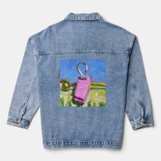 Pink Tag Denim Jacket
