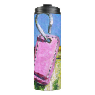 Pink Tag Thermal Tumbler