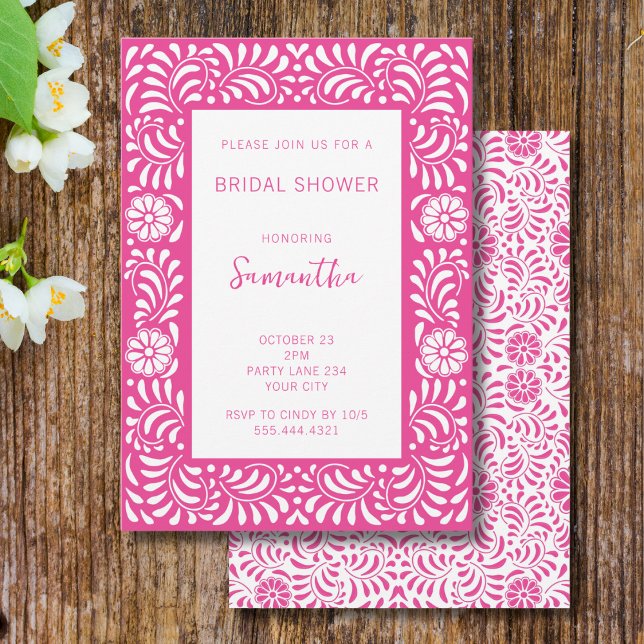 PINK TALAVERA BRIDAL SHOWER INVITATION (Creator Uploaded)