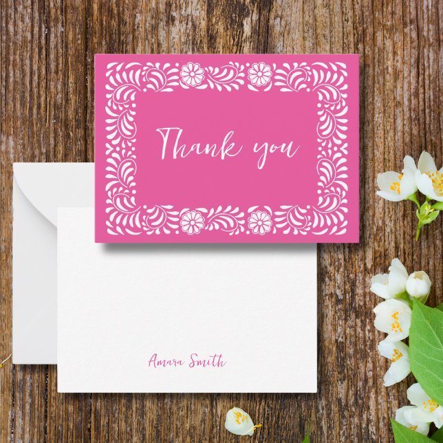 PINK Talavera thank you Card (Creator Uploaded)