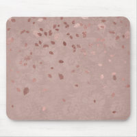 Pink Tan Brown Shiny Gold Elegant Random Leaves