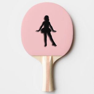 Pink Tap Dancer Ping Pong Paddle