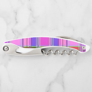 Pink tartan Fabric Pattern Cloth Madras Corkscrew