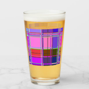 Pink tartan Fabric Pattern Cloth Madras Glass
