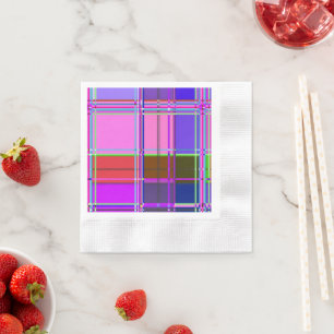 Pink tartan Fabric Pattern Cloth Madras Napkin