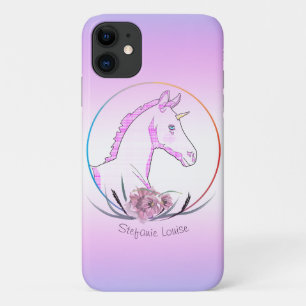 Pink Tartan Unicorn (pink plaid) Case-Mate iPhone Case