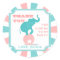 Pink | Teal Carnival Party Big Top Favour Sticker