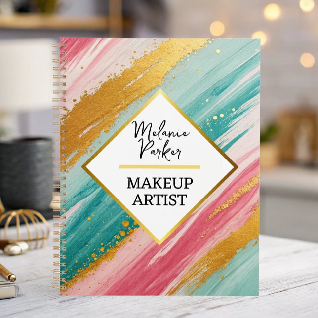 pink teal gold paint planner (Creator Uploaded)