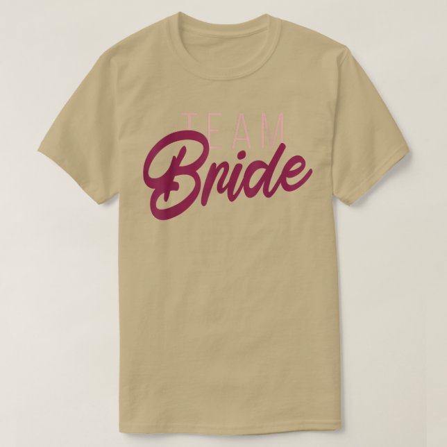 Pink Team Bride 431 T-Shirt (Design Front)