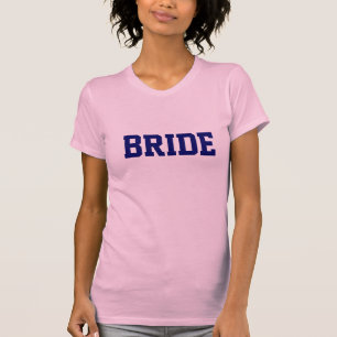 Pink Team Bride Ladies 3/4 Sleeve Raglan Top