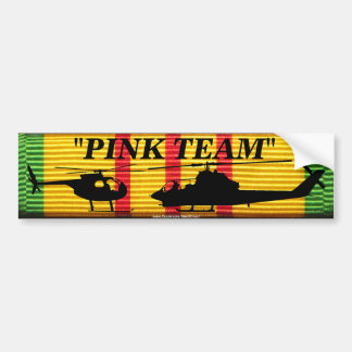 "Pink Team" on VSM Ribbon Bumper Sticker
