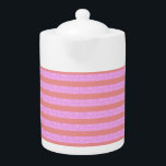 Pink Teapot<br><div class="desc">Modern,  chic and sophisticated design popcorn anime style! Popcorn Anime - designs for smiles and laughter. For more fun,  visit: www.popcornanime.com</div>