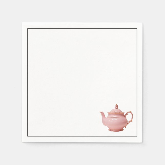 Pink Teapot  Napkin (Front)