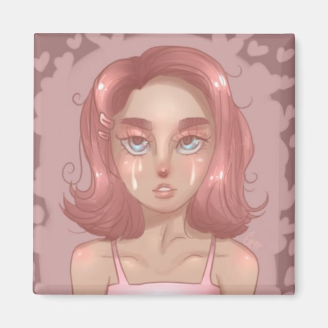 Pink Tears Magnet (Front)
