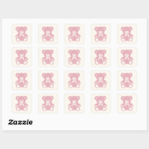 pink teddy bear baby shower