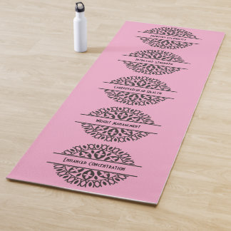 Pink Ten Health Benefits Yoga Mat
