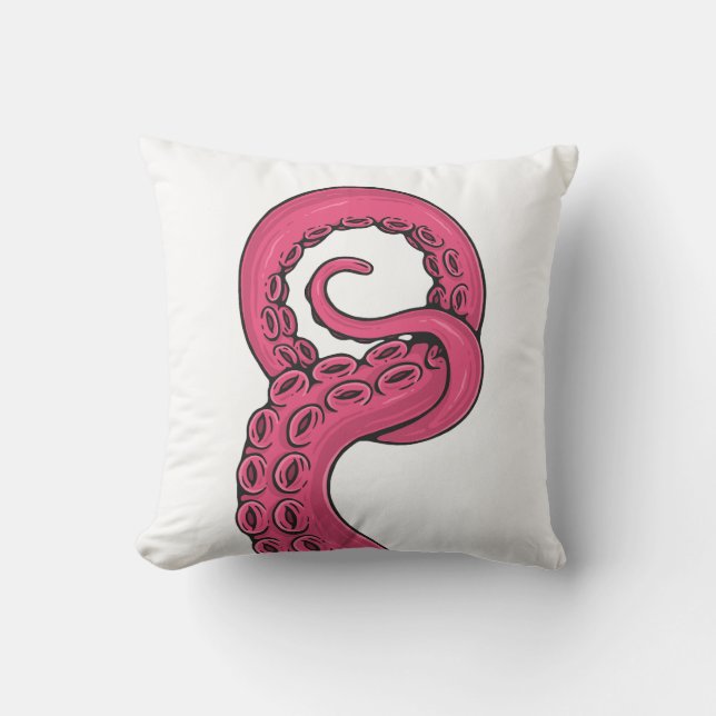 Pink Tentacle Cushion (Front)