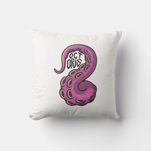 Pink Tentacle Cushion (Front)