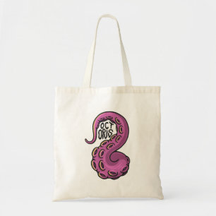 Pink Tentacle Tote Bag