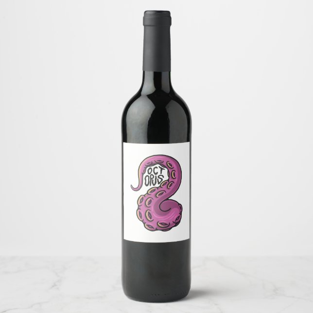 Pink Tentacle Wine Label (Front)