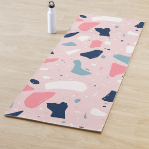 Pink Terrazzo Pattern Yoga Mat
