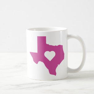 Pink Texas Coffee Mug
