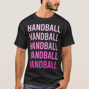 Pink Text Handball T-Shirt