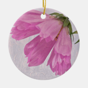 Pink Textured Cosmo Flower Ceramic Tree Decoration