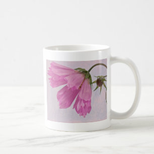 Pink Textured Cosmo Flower Coffee Mug