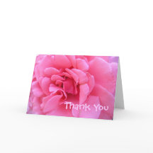 Pink Thank You Card