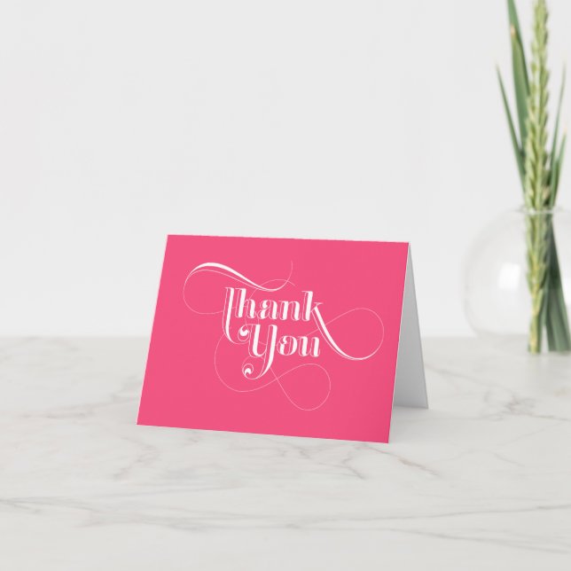 Pink Thank You Cards (Front)
