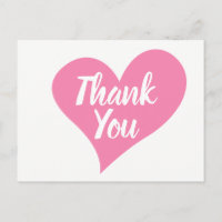 Pink Thank You Heart Wedding, Bridal Shower