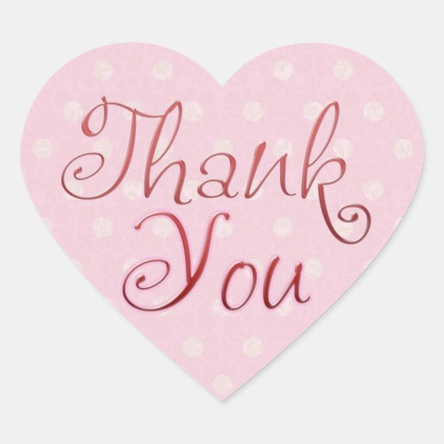 Pink Thank You Sticker (Front)