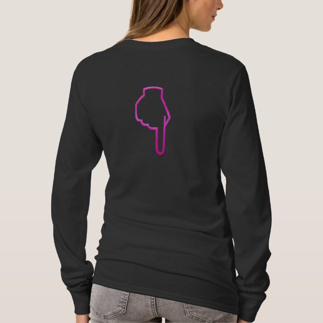 PINK THONG IN USE (Long Sleeve) T-Shirt (Back)