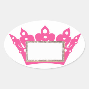 Pink Tiara Labels to Personalise